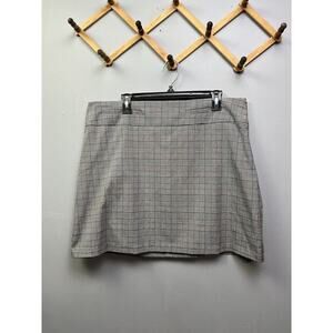 Candies‎ Skirt Womens XL Plaid Pencil short Mini Gray/Red Lined Y2K Clueless